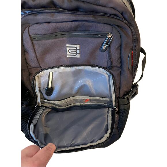 Bruno Cavalli Padded Computer Black Backpack - Picture 3 of 6